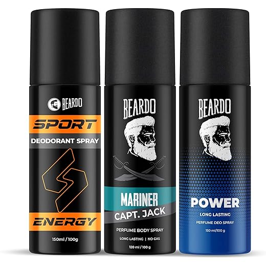 BEARDO Sport Energy Deodorant - 50ml & Mariner Captain Jack