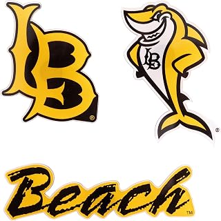 Desert Cactus California State University Long Beach Acrylic Magnet 3 Pack CSULB Beach Decorative Design Officially Licensed (Magnet Set A)