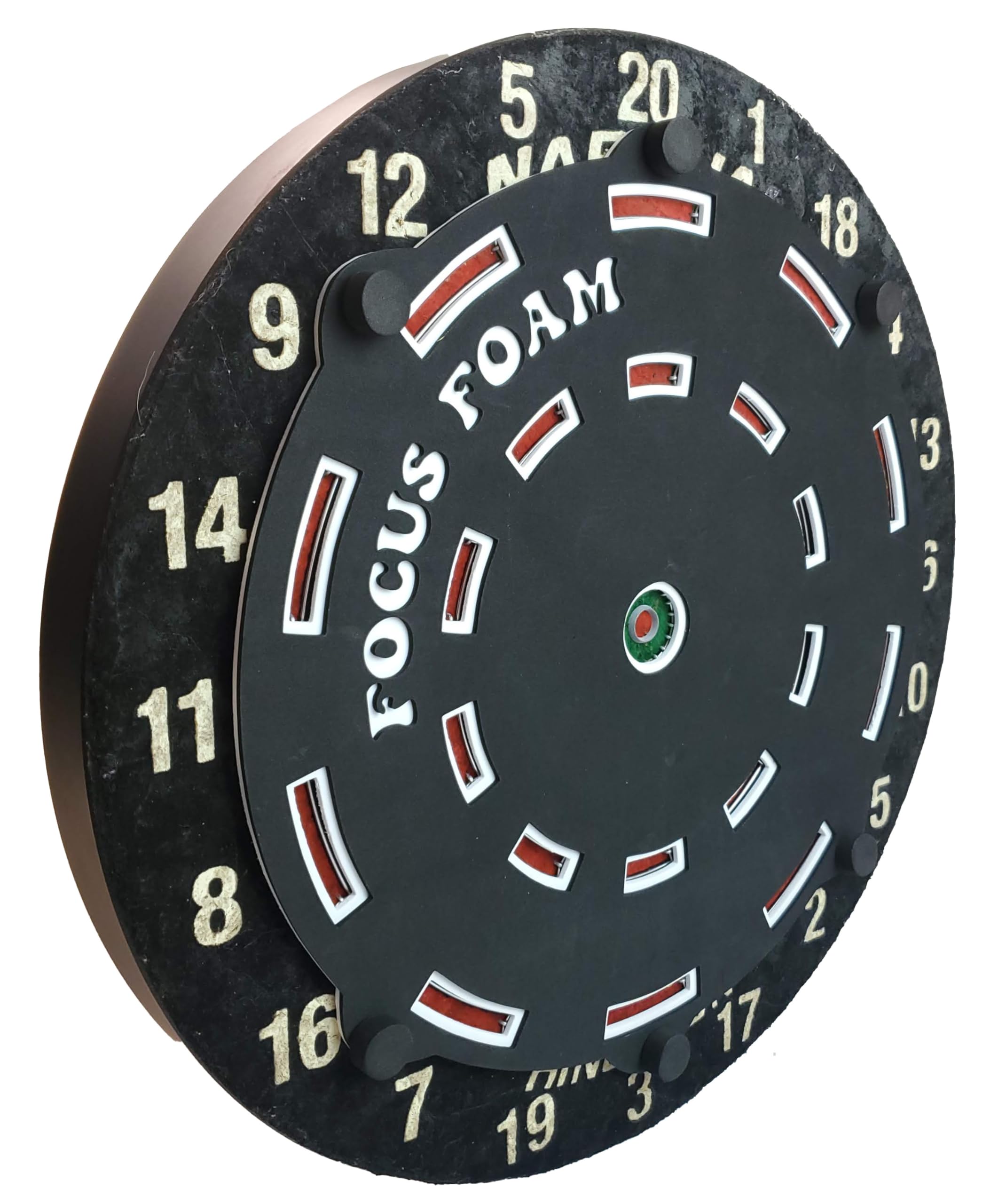 Focus Foam Steel Tip Dartboard Trainer Doubles Triples Form Fitting (Non Magnetic)