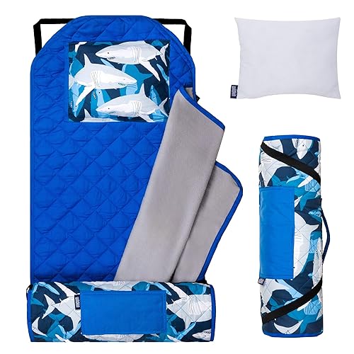 Vista 10 de Wildkin - Tapete para tomar la siesta, moderno y todo en uno, con almohada para infantes (niñas o niños), tamaño perfecto para la guardería