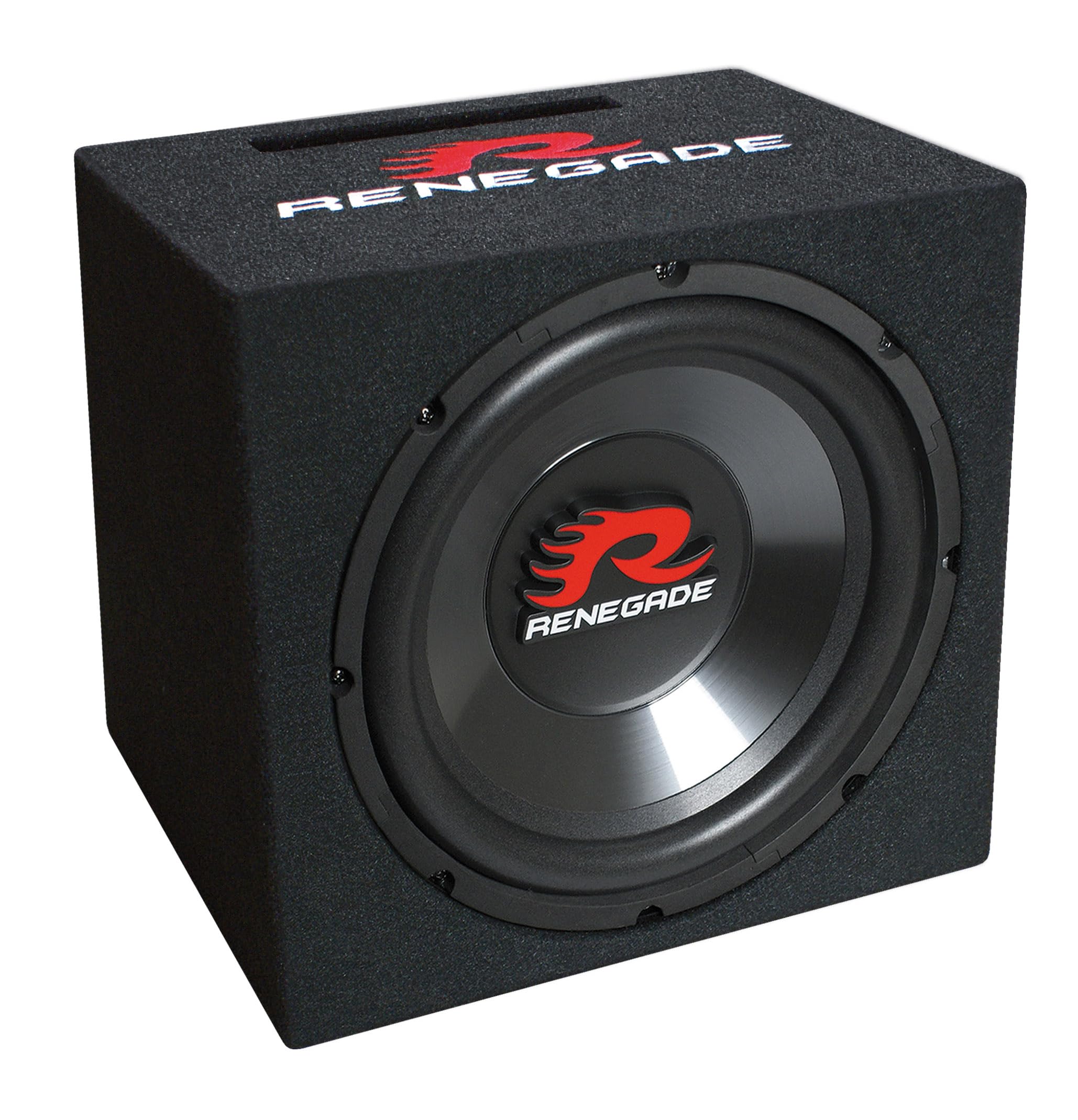 Renegade RXV1000 - Custodia subwoofer per auto da 10" (25 cm) con 500 W max | box bass reflex