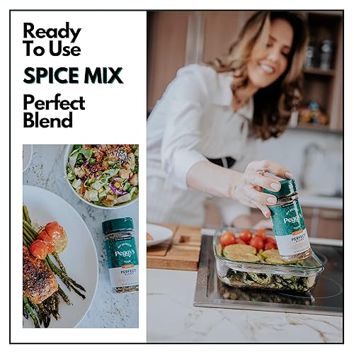 Miniatura 3 de My Secrets Peggy's Food Mezcla perfecta para condimentos, sin sodio, mezcla perfecta de hierbas y especias, deliciosa mezcla de especias para todo