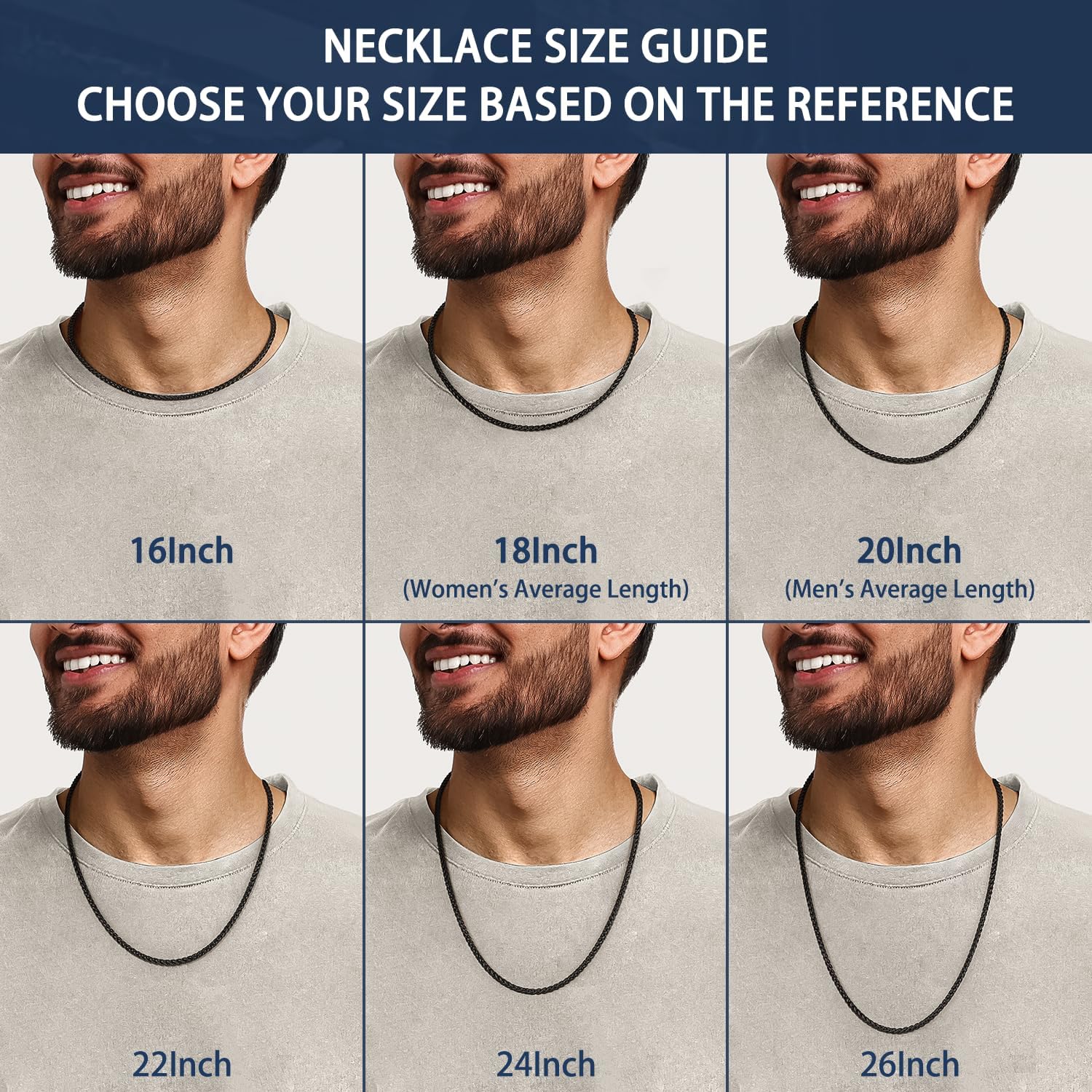 Jewlpire Silver Wheat Chain/14k Plated Gold Chain Necklace for Men, 2.5mm 3mm Chains for Men, Stainless Steel Necklace Chains for Men and Women, Mens Chain Necklace 16 18 20 22 24 26 Inch - Image 4