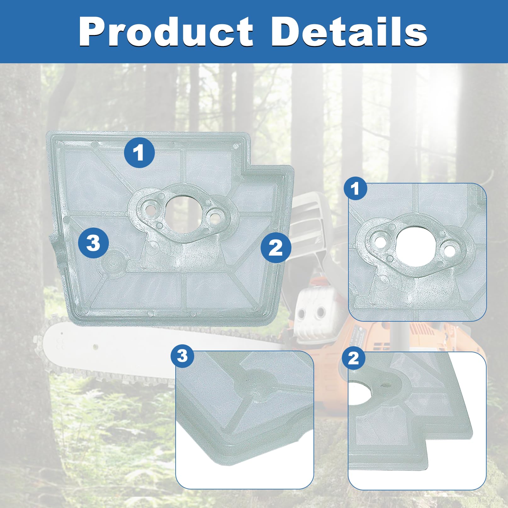 Kit De Filtro De Aire Y Combustible Para Desbrozadora Stihl – Incluye Filtro Aire, Prefiltro, Filtro Gasolina Y Bujía