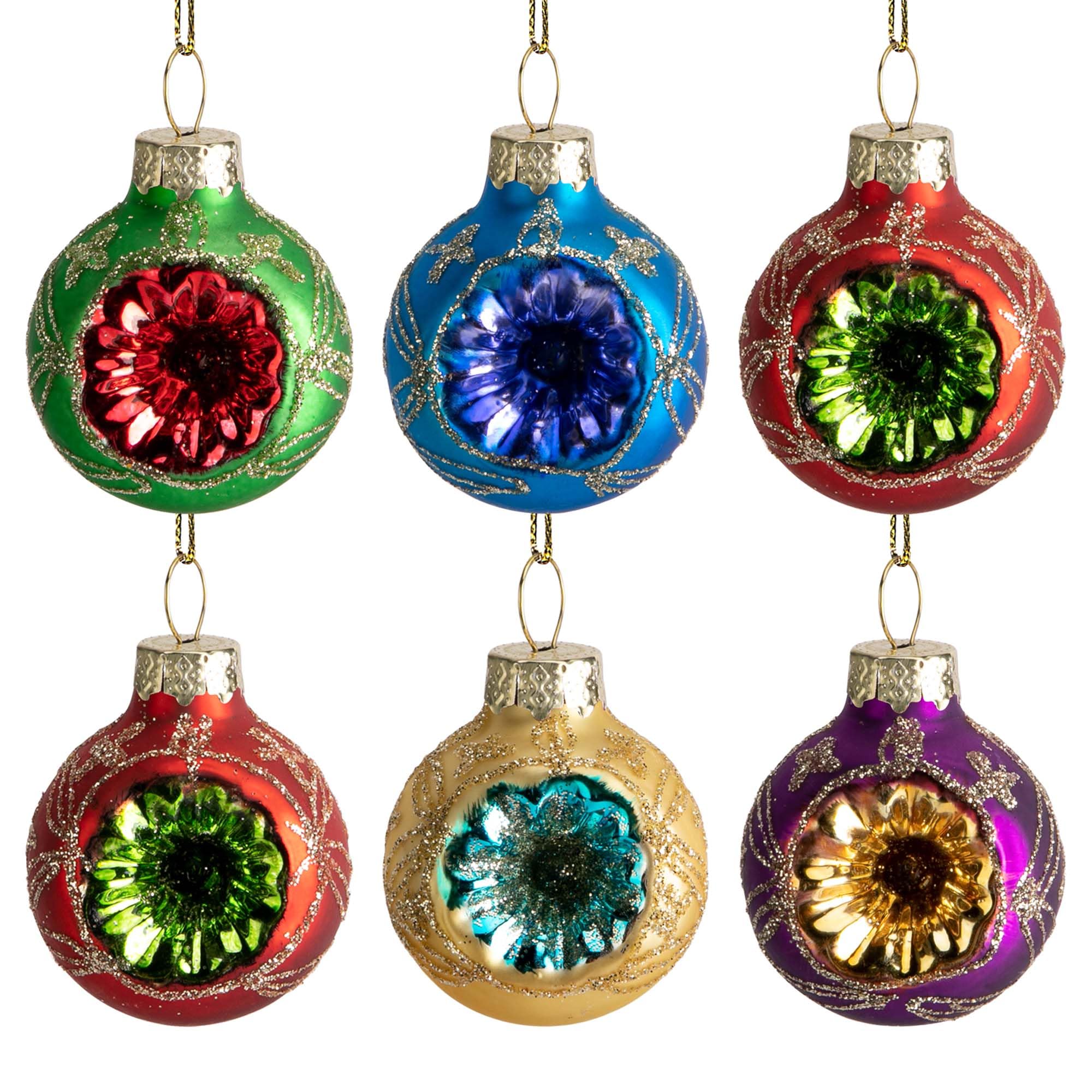 Amazon.com: LFUTARI 6 Pcs Christmas Reflector Ball Ornament, 1.6