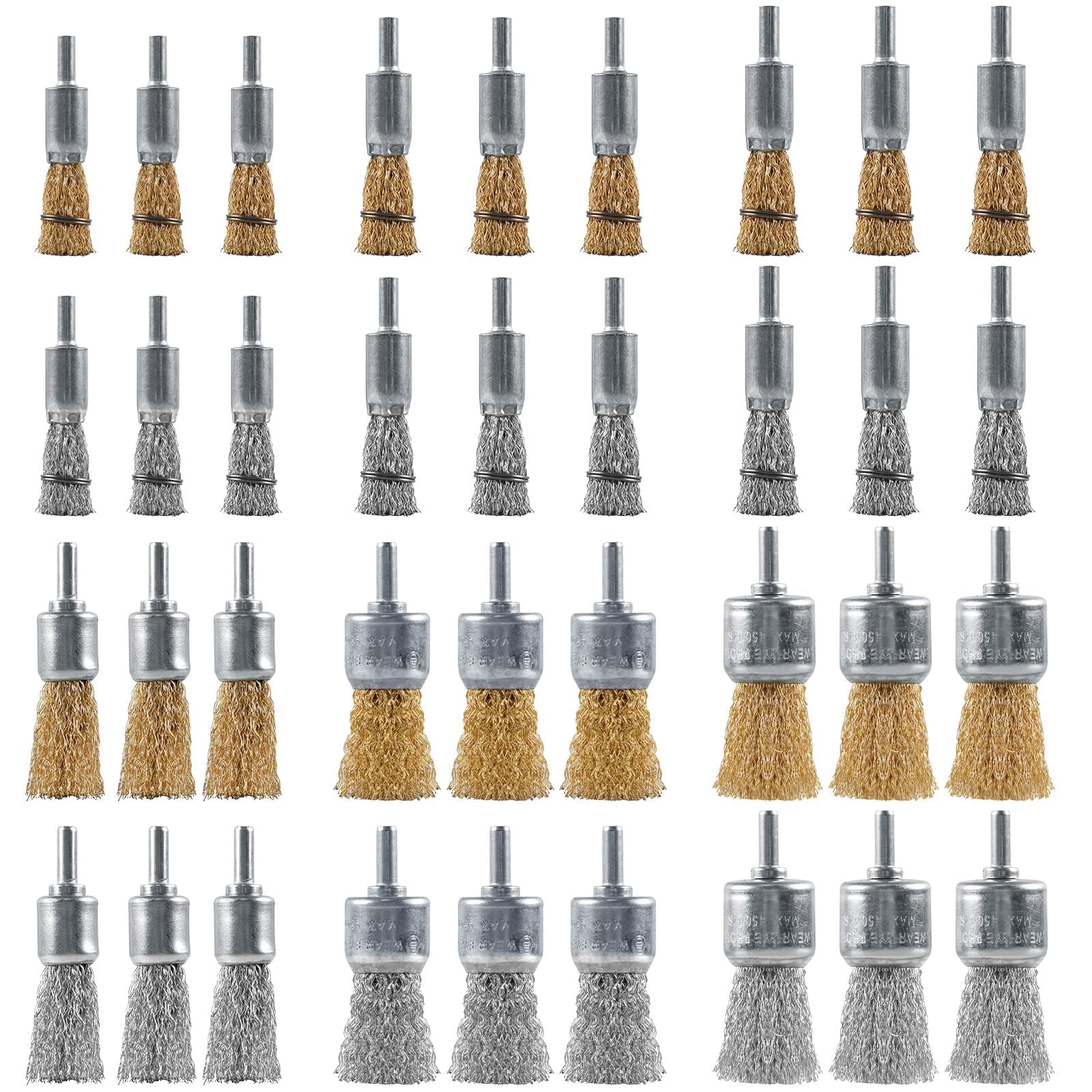 Rocaris Wire End Brush Set - Rust Removal -1 Rocaris Wire End Brush Set - Rust Removal -1