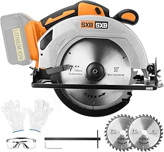 Circular Saw for DeWalt 20V Max Battery, 7-1/4-Inch Blade, 8000 RPM, Brushless Cordless Circular Saw Kit for Cutting Wood PVC (Battery Not Included)