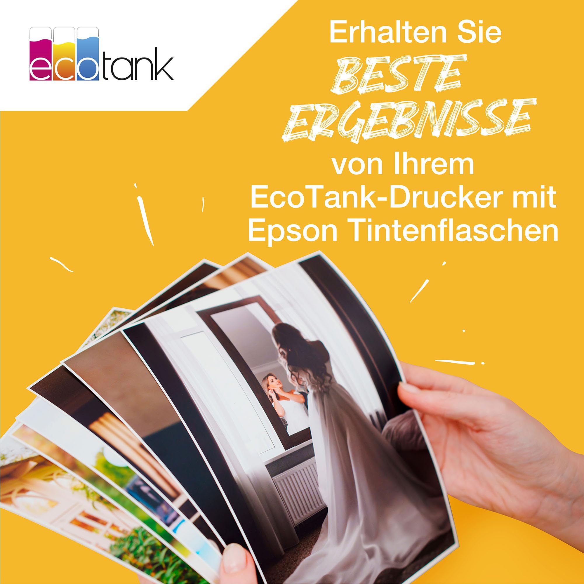 Epson EcoTank 102 Original Tintenflaschen 4x Farb-Multipack Schwarz Cyan Magenta Gelb