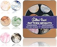 Vista 14 de El juego de pesas para patrones de The Quilted Bear – Pesas de tela resistentes a los arañazos para corte seguro de patrones, suministros de costura