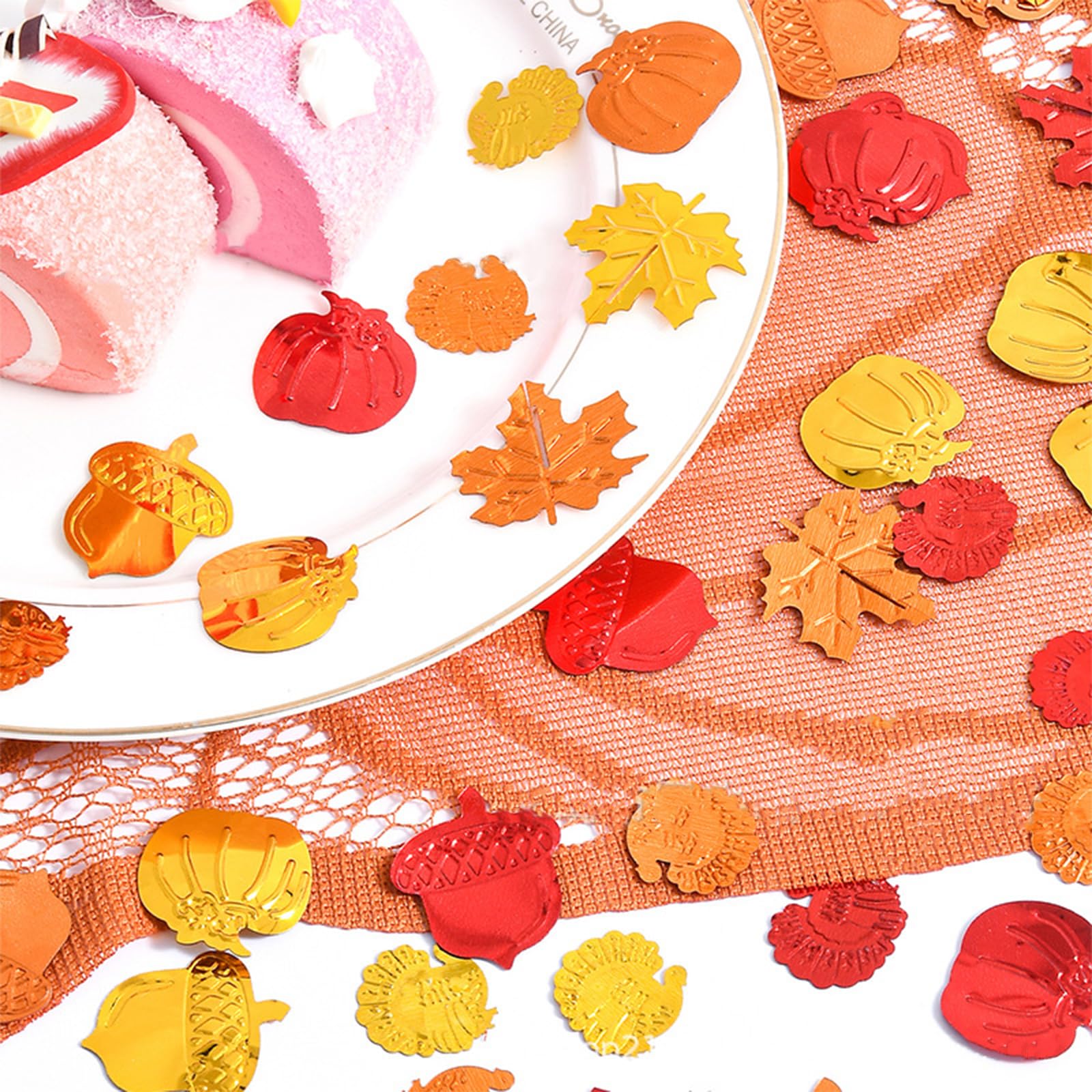 Nymora Herbst Konfetti - 150 Goldene Ahornblätter Für Tischdeko Und Herbstpartys