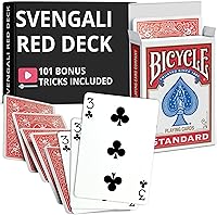 Vista 20 de Ted's Sterling Magic Precision Red Rider Back Bicycle Mazo Svengali con Instrucciones para 100+ Trucos (2 de Tréboles)