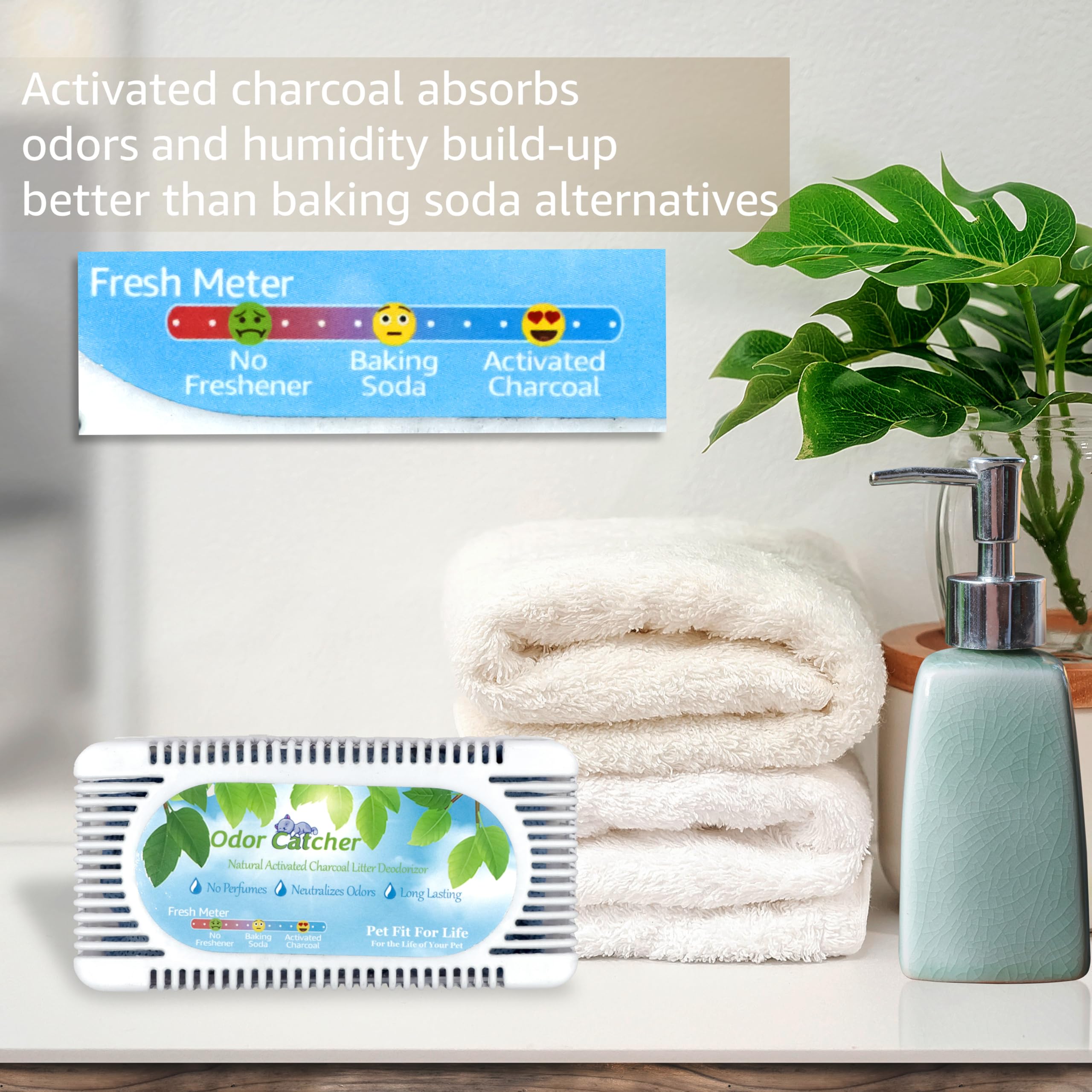 Pet Fit For Life Litter Box Odor Absorber - Activated Charcoal Pods for Litter Box Odor Eliminator, Unscented Freshener & Deodorizer for Long-Lasting Freshness & Effortless Approach - 2 Pack - image 6