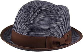 Epoch hats company Men's Premium Straw Porkpie Fedora Hat