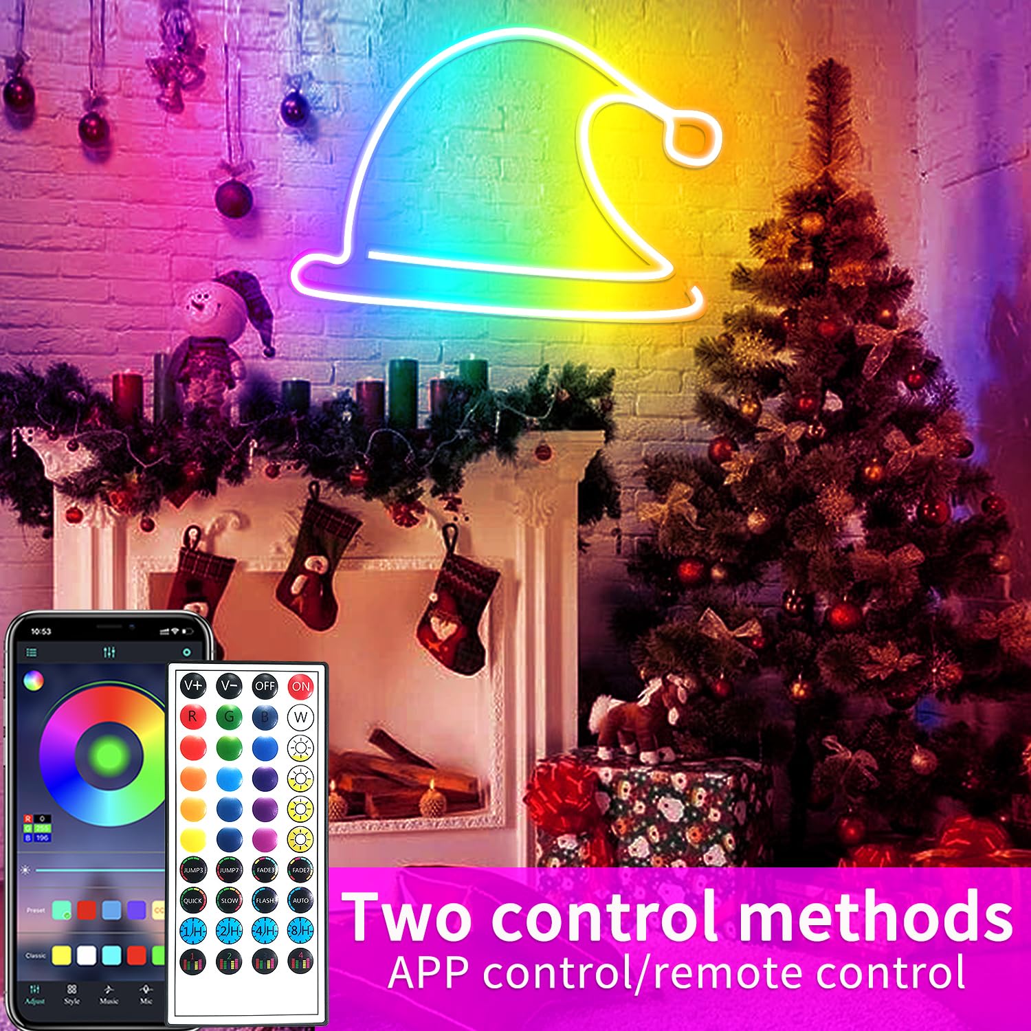 segrass Striscia LED neon da 20 m, con telecomando, controllo app, IP65, impermeabile, flessibile, striscia LED RGB da 24 V, utilizzabile su camera da letto, stanza e decorazione esterna