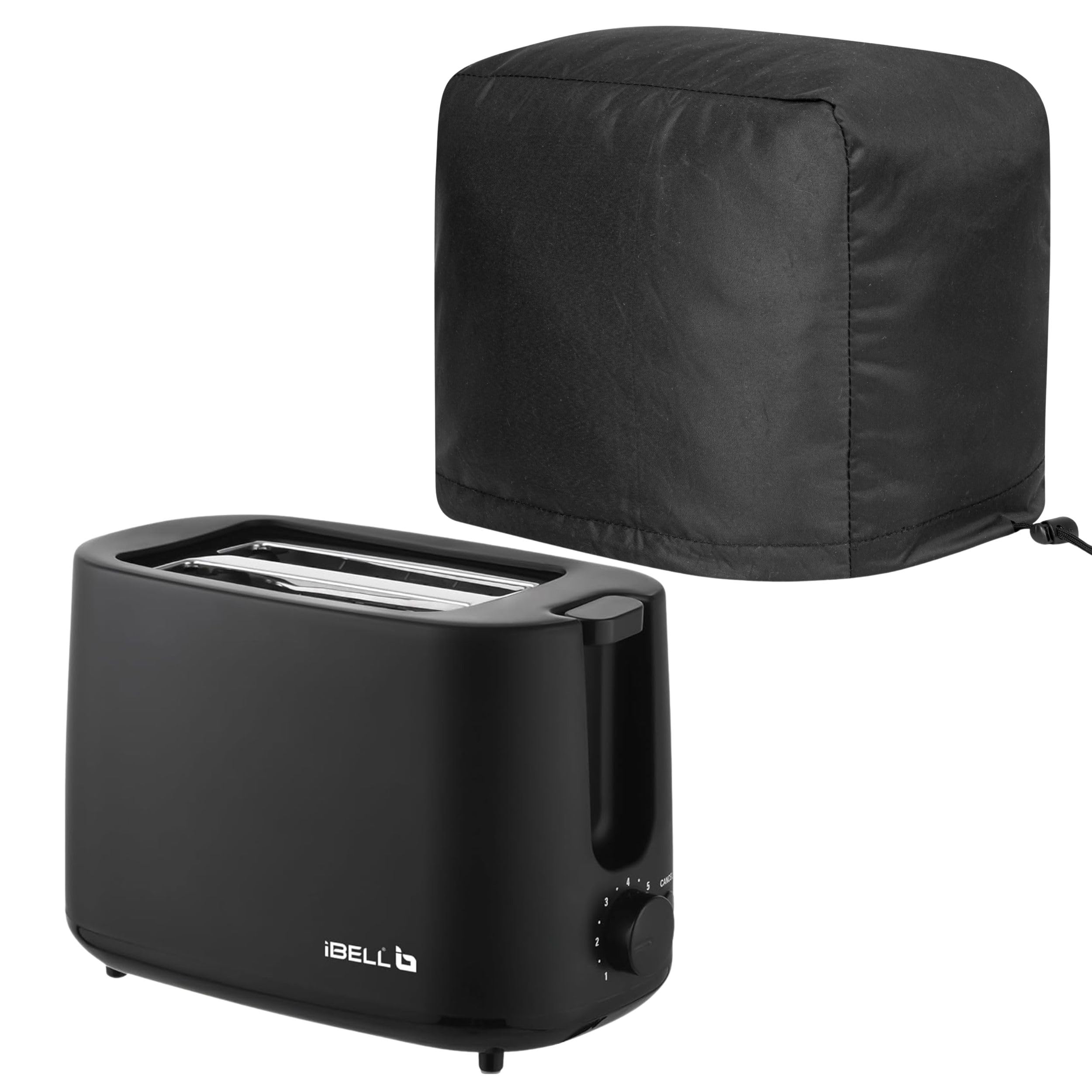 TDCL 2 Slice Toaster Dust Cover for iBELL Toaster CrustoF20 Pop up Toaster – Waterproof Toaster Cover with Top Handle & Front Pocket, Kitchen Appliance Protector (Black)-picture-45