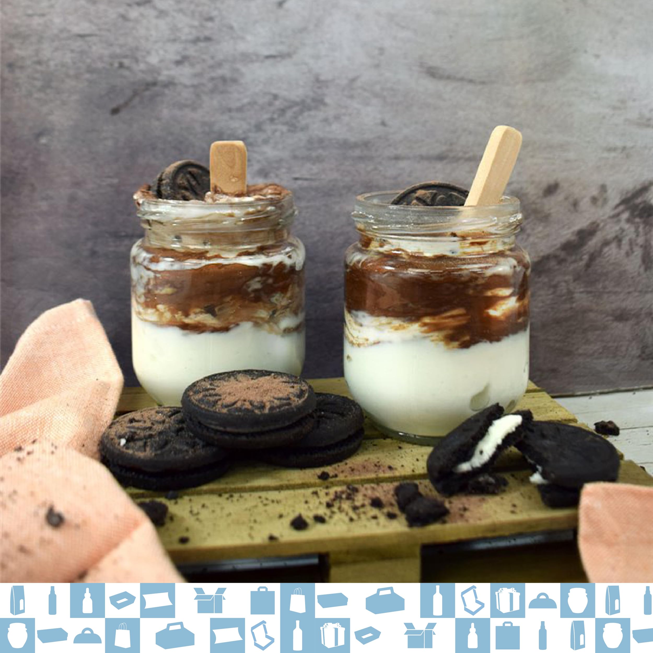 Espirito Rebelde - Lote de 100 tarros de cristal vacíos con tapa de 150 ml – Tarros para mermeladas, conservas, miel y yogur, regalos de boda