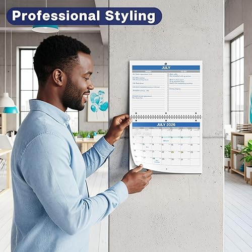 Miniatura 2 de Dunwell Calendario de carpeta de 8.5 x 11 pulgadas 2026, uso de enero a diciembre de 2026, 3 agujeros perforados, se adapta a cuadernos de 3