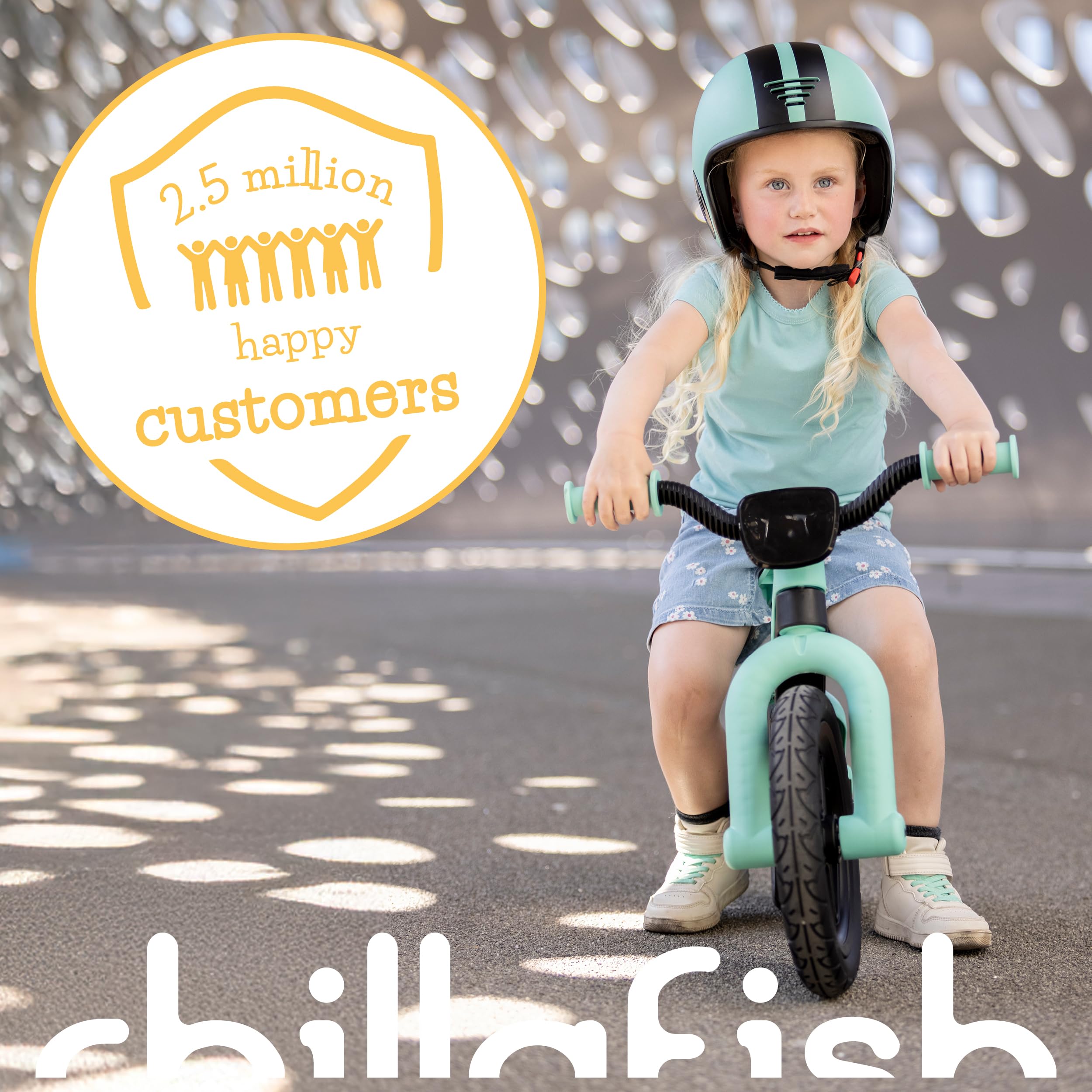 Chillafish BMXIE draisienne avec Frein à Pied, Roues Lumineuses, Version Moto ou Vroom pour Enfants de 2 à 5 Ans