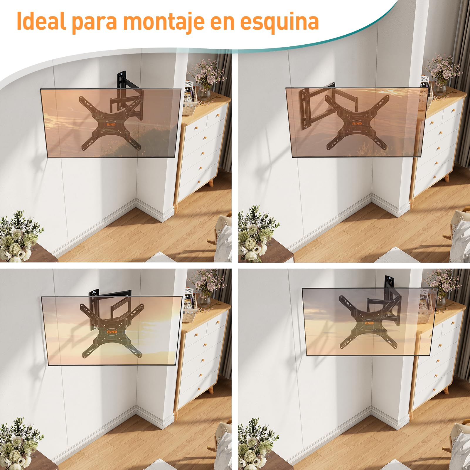 ELIVED Soporte de pared para TV EV3017-UK