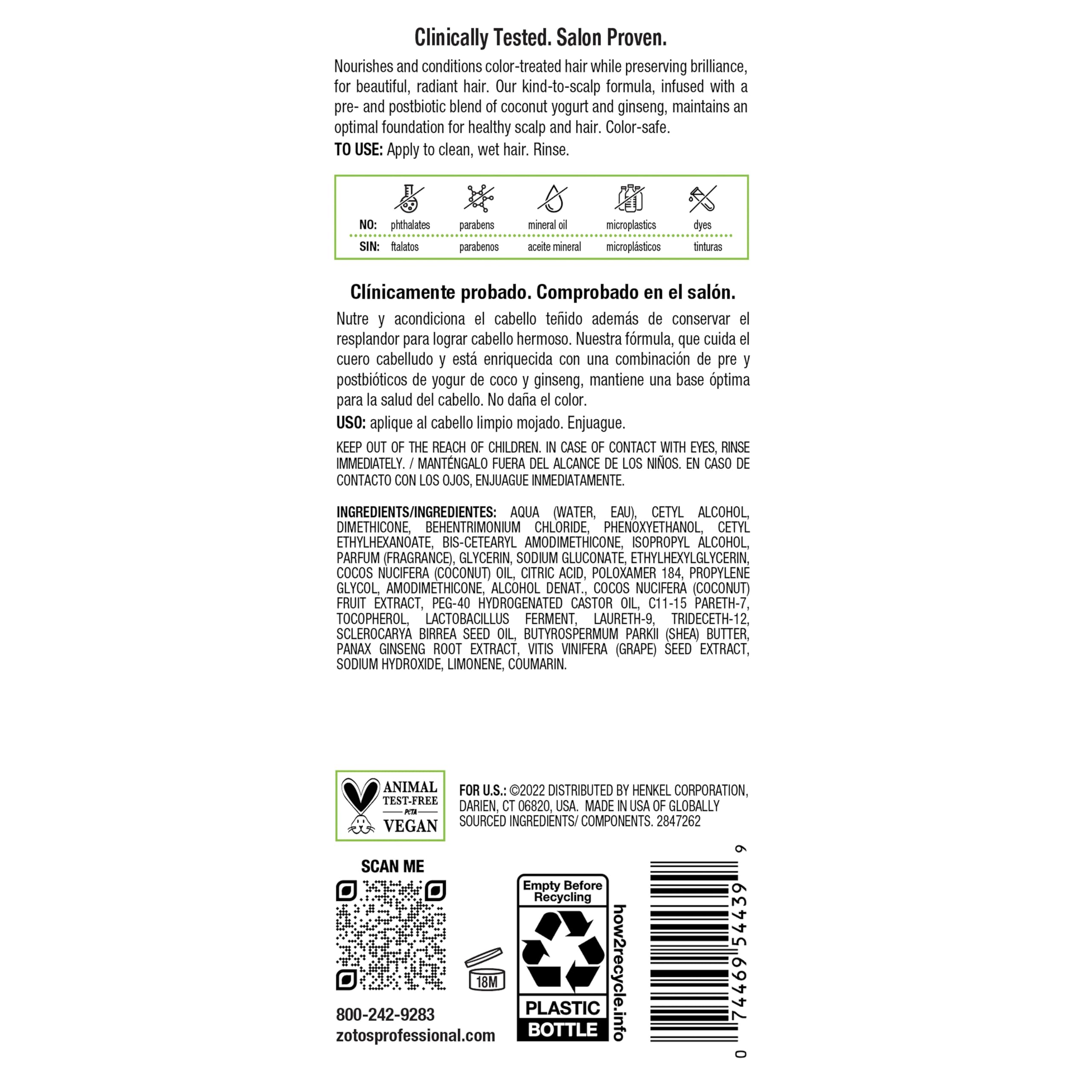 Biotera Color Care Conditioner | Extends & Maintains Color-Treated Hair | Microbiome Friendly | Vegan & Animal Test Free | Paraben Free | Color-Safe