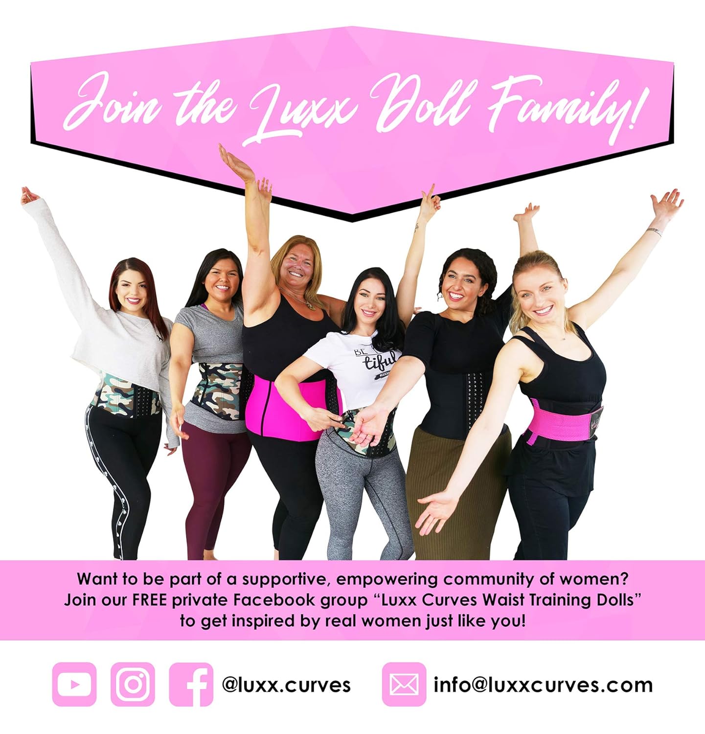 Luxx Curves Luxx Health Waist Trainer Corsets for Women Fajas Reductoras y Moldeadoras Trimmer