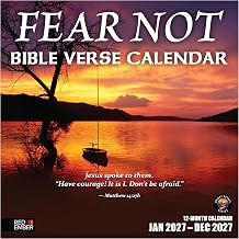 RED EMBER Christian Wall Calendar 2027 Fear Not with Bible Verses 12 Month