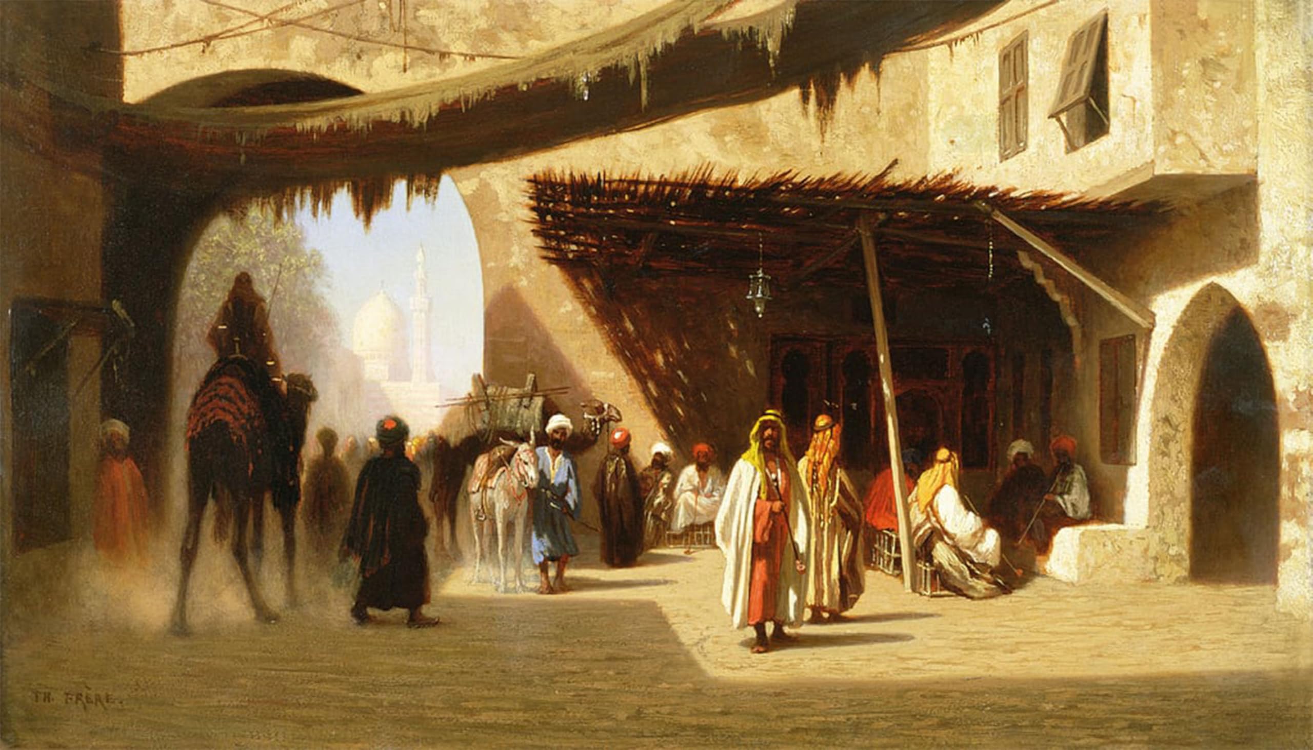 Serendipitp No Frame Retro Picture Poster Wall Art Pictures Painting Famous Painting By Charles Theodore Frere Wall Art Canvas Print For Wall Decor 60X90cm