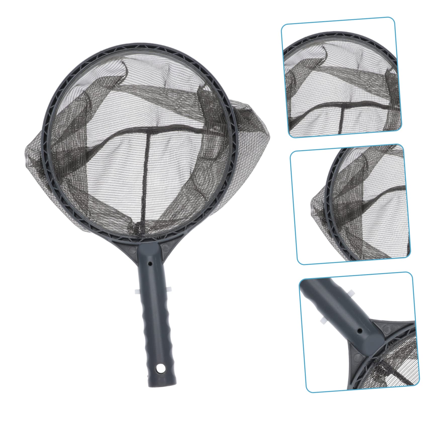 ifundom 3 Piezas De Red para Piscina Red para Hojas Red para Estanque Pequeño Kit De Red para Piscina Cesta para Skimmer Red para Estanque Red Subacuática Plástico Negro