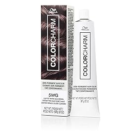 COLORCHARM Demi Permanent Hair Color 5WG Lightest Warm Gold Brown Gloss, Refresh & Tone 2 Fl Oz