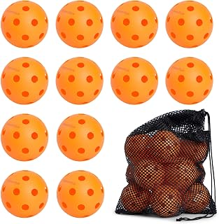 Joncaye Pickleball Ball Set, Outdoor Indoor Pickle-Balls 6, 12 Pack, USAPA Standard Pickleballs with Ball Bag | Accessories for Pickleball Paddle Set | Pickle-Ball Game Equipment, Gifts for Man Women