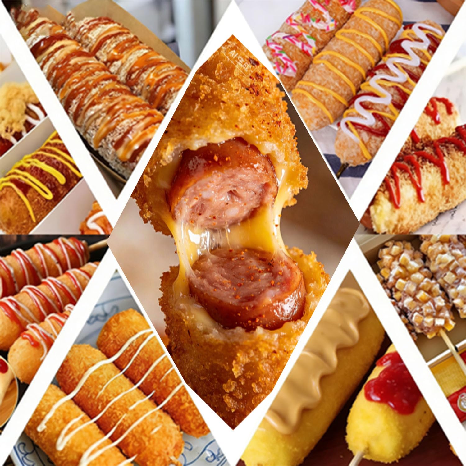 Macchina per Produrre Bastoncini Macchina Hot Dog Commerciale capacità 25 Litri Con 12 Ganc Friggitrice Gas Professionale Friggitrice per Ristorante,Cucina Domestica, Snack Bar
