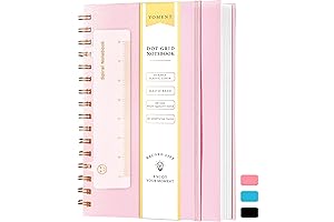5x7 Cute Bullet Journal with Pink Hardcover