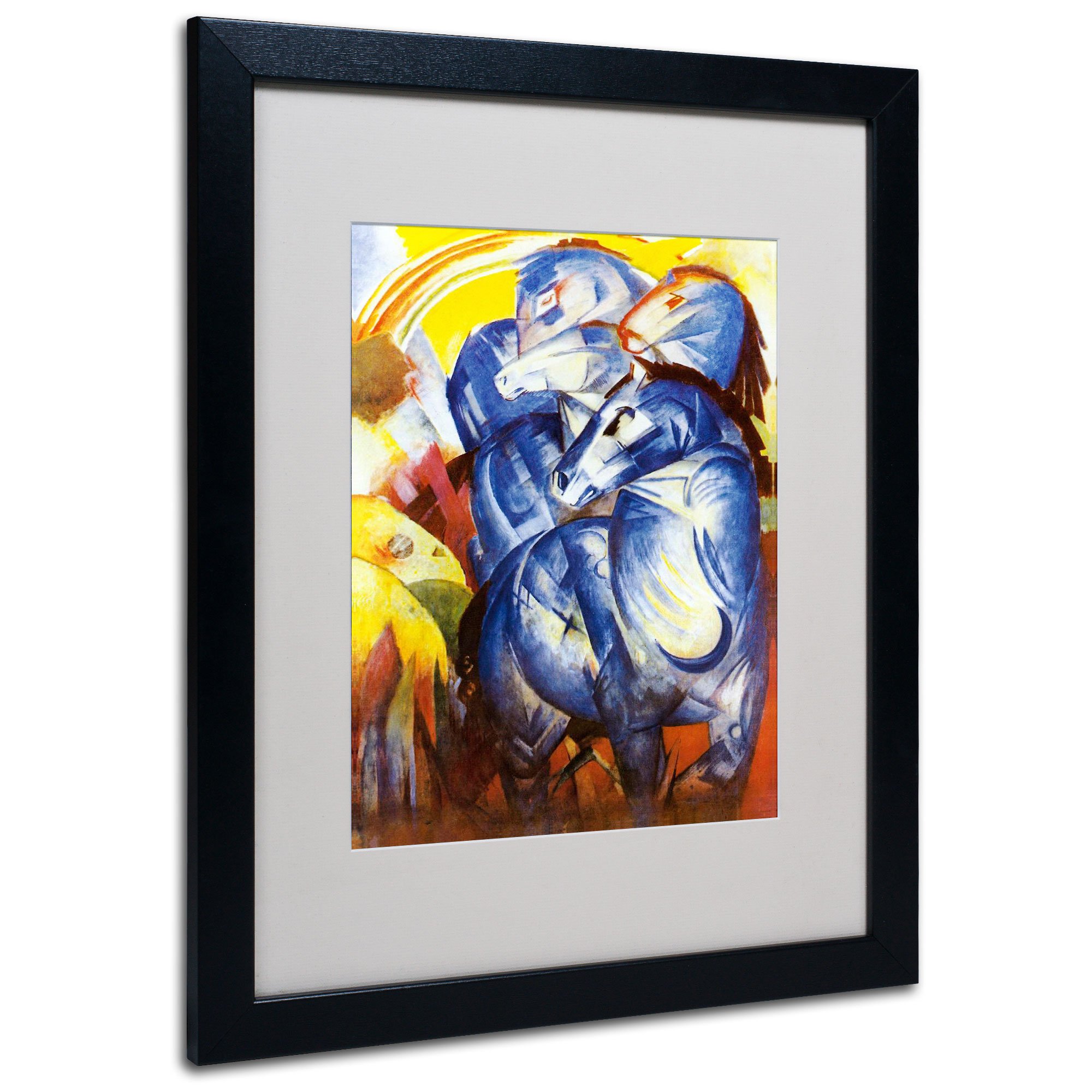 ジェイムスマッケンジー(額入り) Amazon｜Trademark Fine Art A Tower of Blue Horses 1913 フランズ