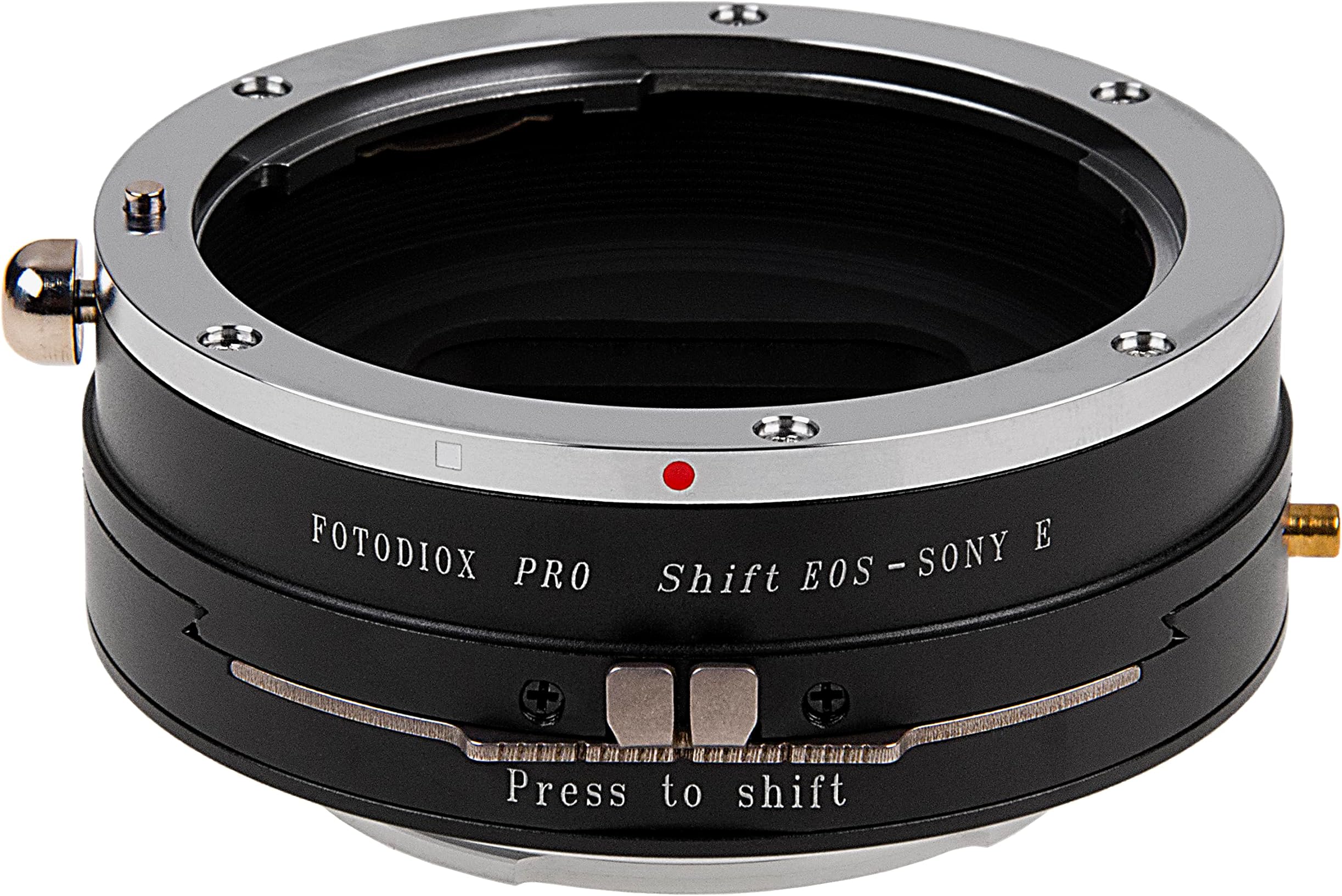 Fotodiox Pro Shift Lens Mount Adapter Compatible with Canon EOS EF and EF-S Lenses to Sony E-Mount Cameras