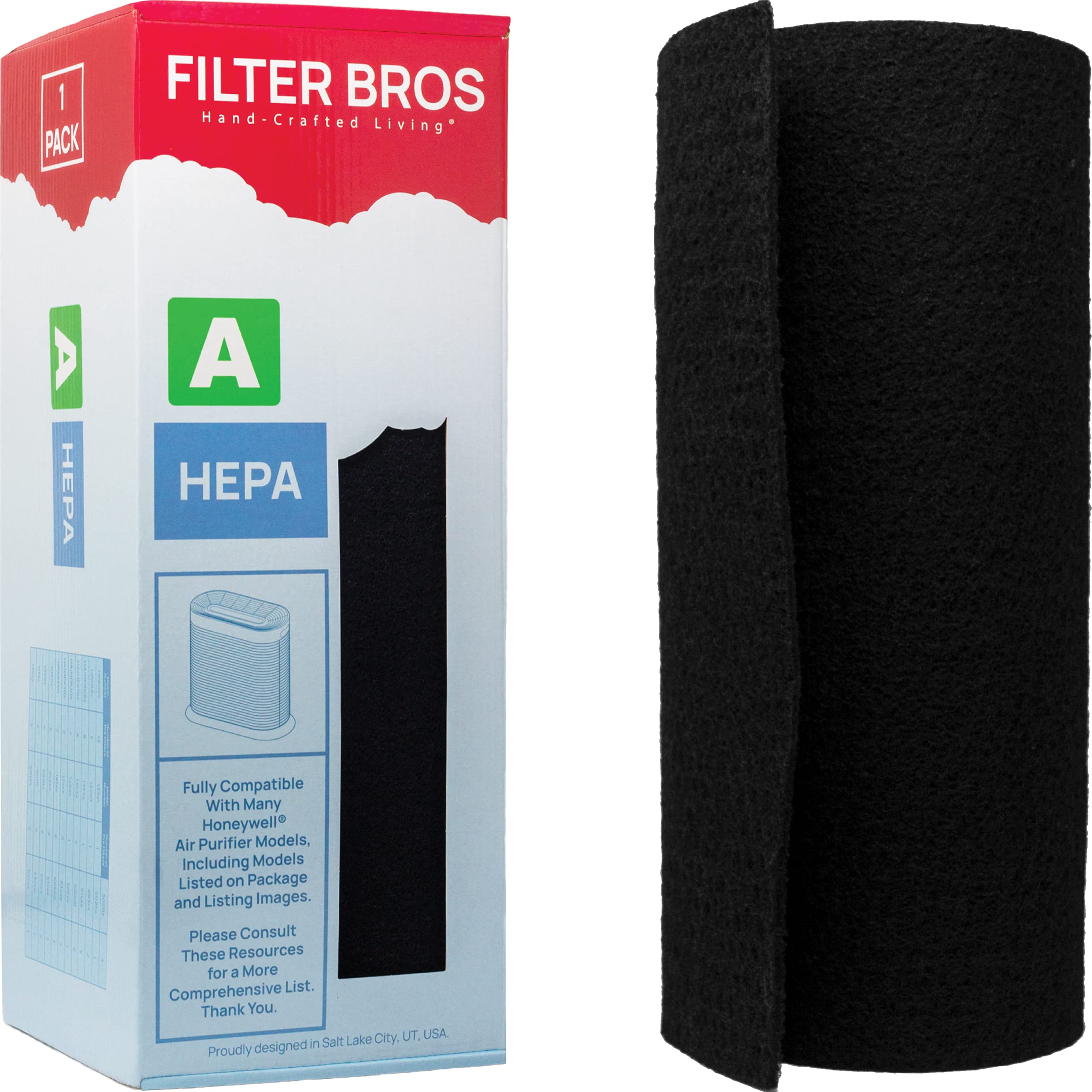 Filter Bros Hand-Crafted Living HRF-AP1 Cut to Fit Activated Carbon Roll Replacement Fits Honeywell