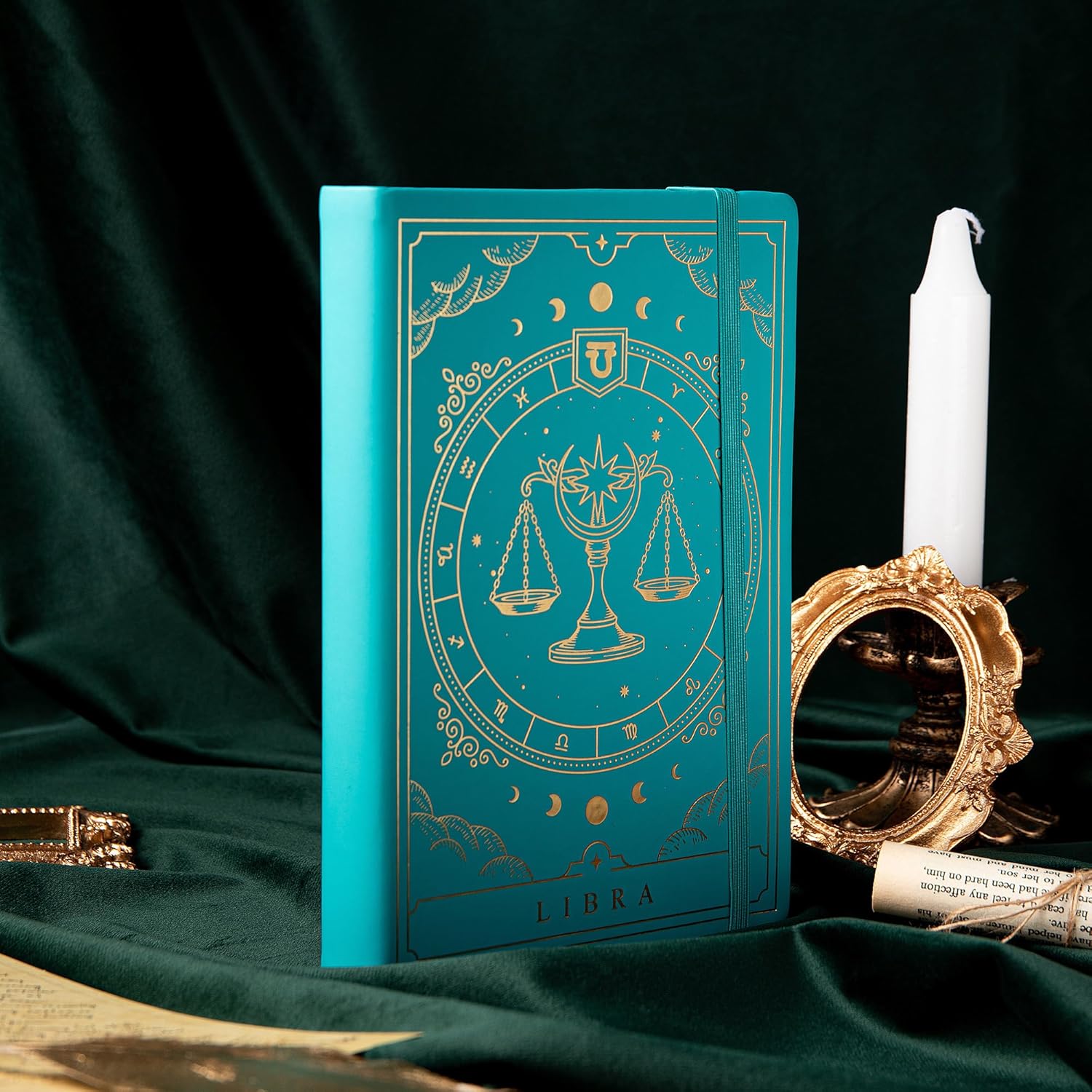 Cuaderno Bullet Journal Libra  – Diario Astrológico A5 de 400 Páginas con Diseño de Constelaciones | Tapa Dura de TIEFOSSI para Mujeres, Hombres y Adolescentes