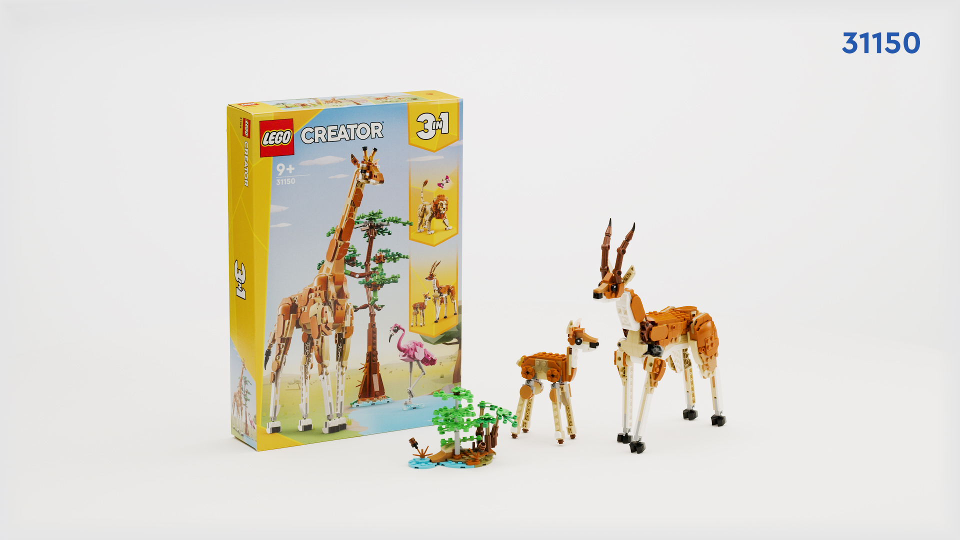 Amazon.com: LEGO Creator 3 in 1 Wild Safari Animals, Rebuilds into
