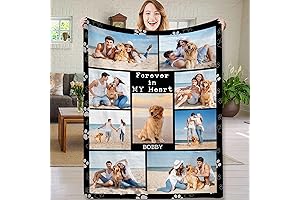 Customized, Personalized Dog Blanket With Pet Name