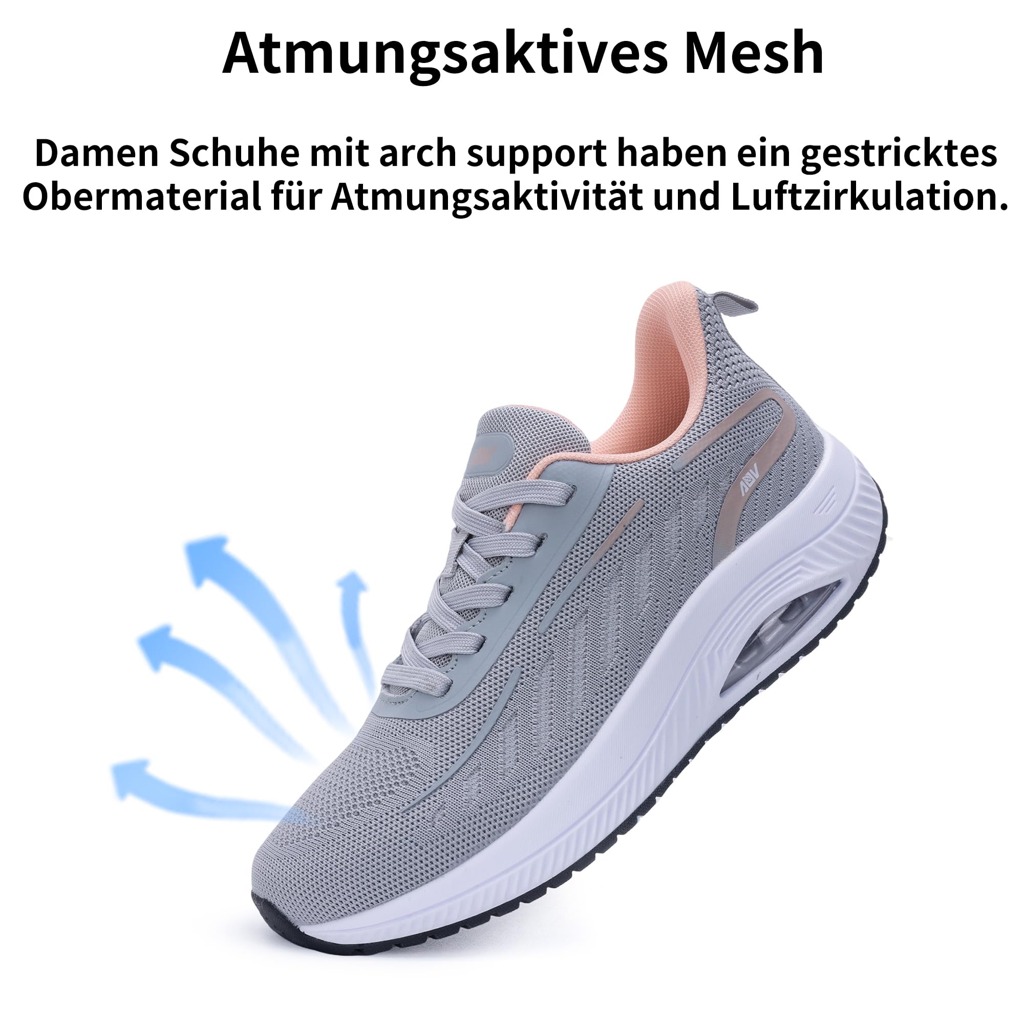 GANNOU Scarpe Ortopediche Donna Scarpe da Camminata Sneakers Comode Ammortizzate per Fascite Plantare Spina Calcaneare e Tallonite 36-42.5