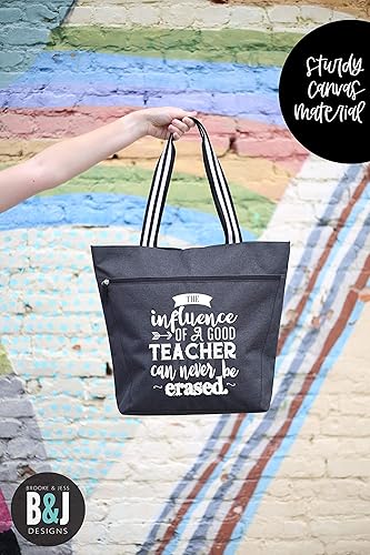 Miniatura 5 de Brooke & Jess Designs Teacher Tote Bag for Work - Teacher Handbag Gifts for Women, Teacher Bag Best Teacher Appreciation Gift