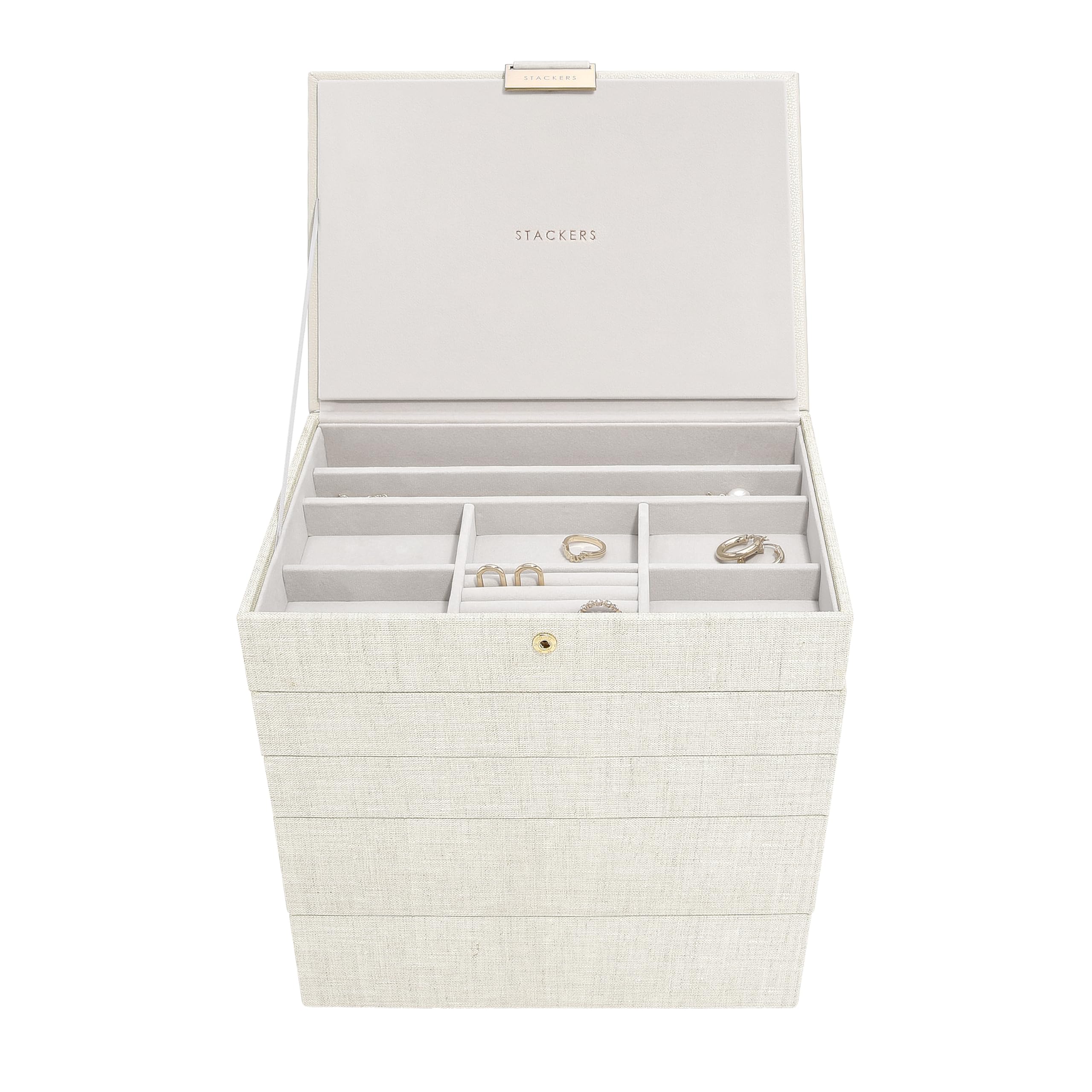 Stackers Linen & Oatmeal Classic Set Of 5