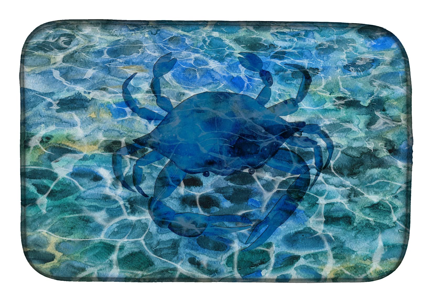 Tapis de séchage crabe bleu pour protéger le comptoir de l'eau