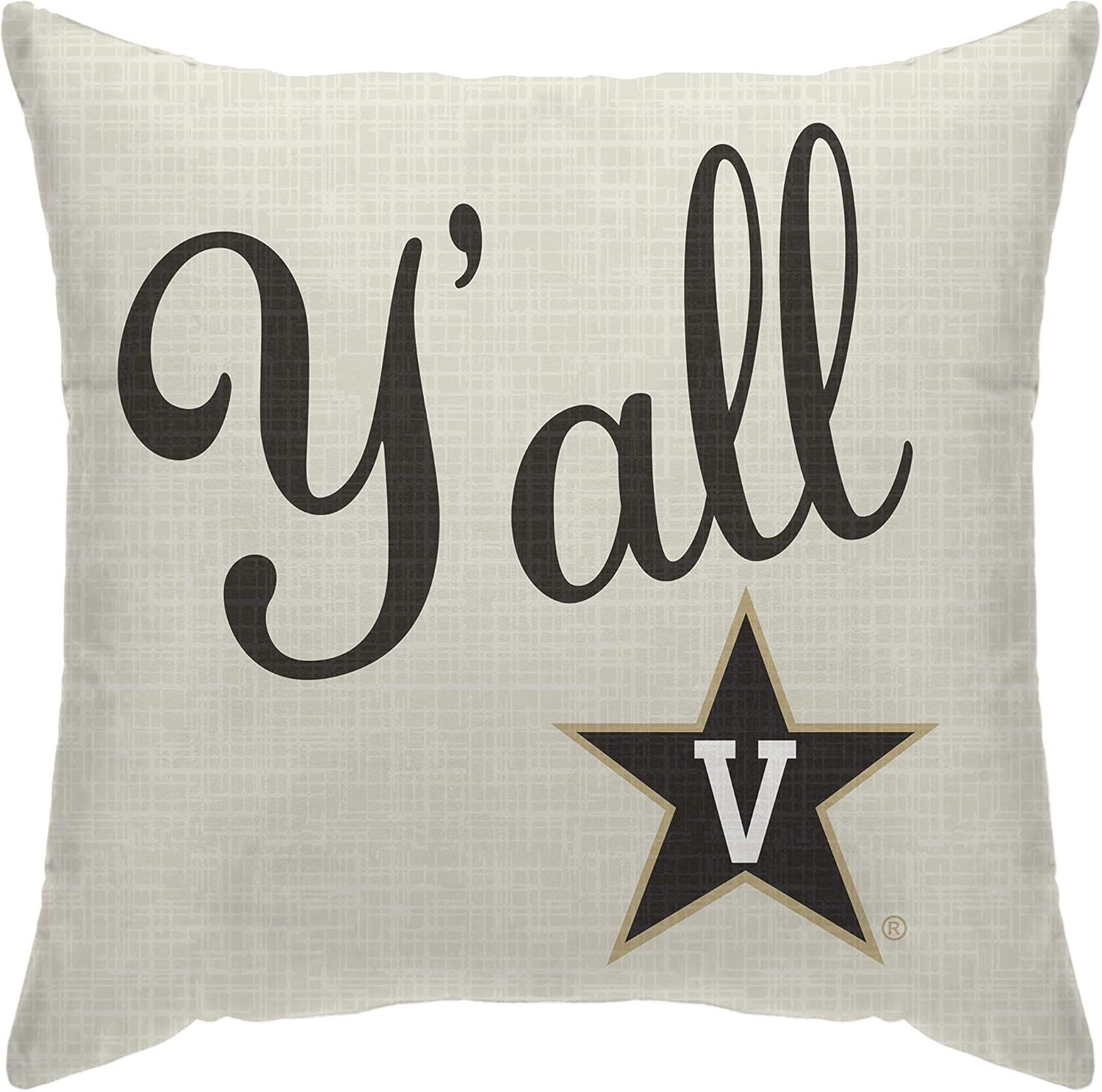 Pegasus Sports Officially Licensed NCAA Y'all Decorative Throw Pillow, 18" x 18"