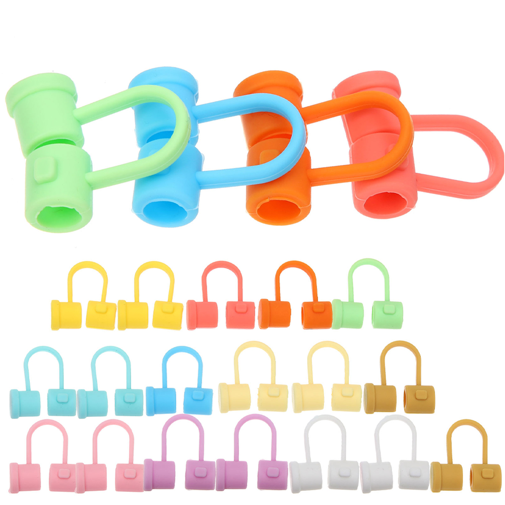 Tapas de silicona para pitillos 30 piezas reutilizables miniatura 7