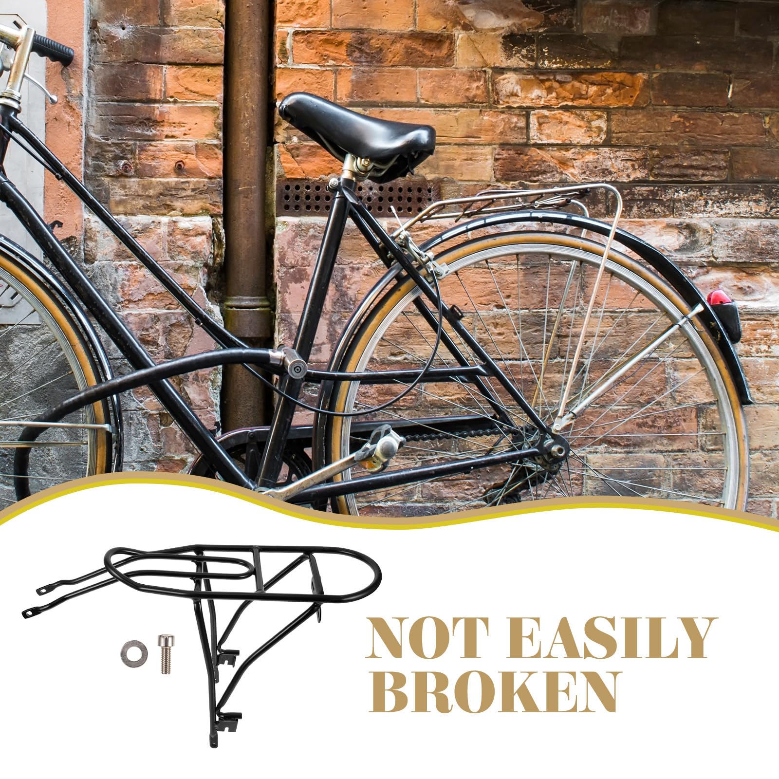 Sosoport Rear Bike Rack: 20 Inch Bike Rear Rack Adjustable Bike Cargo Rack Aluminum Alloy Bicycle Rear Luggage Rack Folding Bicycle Cargo Rack Black