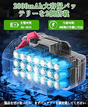 草刈り機 充電式草刈り機 1880W高功率 2000mAh アウトドア Amazon.co.jp: 草刈り機 充電式草刈り機 1880W高功率 2000mAh*2