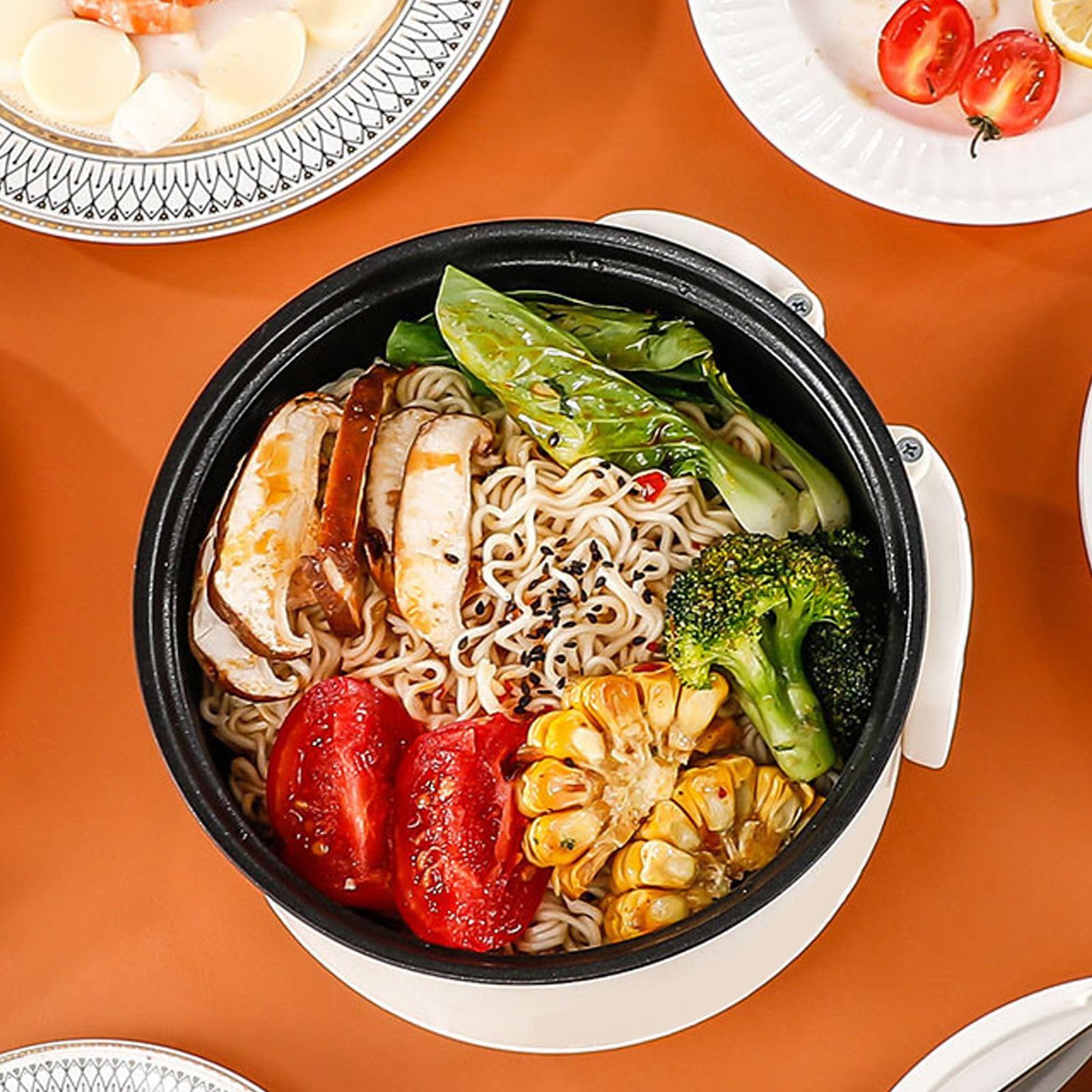 Pentolino Elettrico Da Viaggio 1,8L - Mini Fornello Portatile 600W Per Zuppe, Pasta E Oatmeal - Foto 5