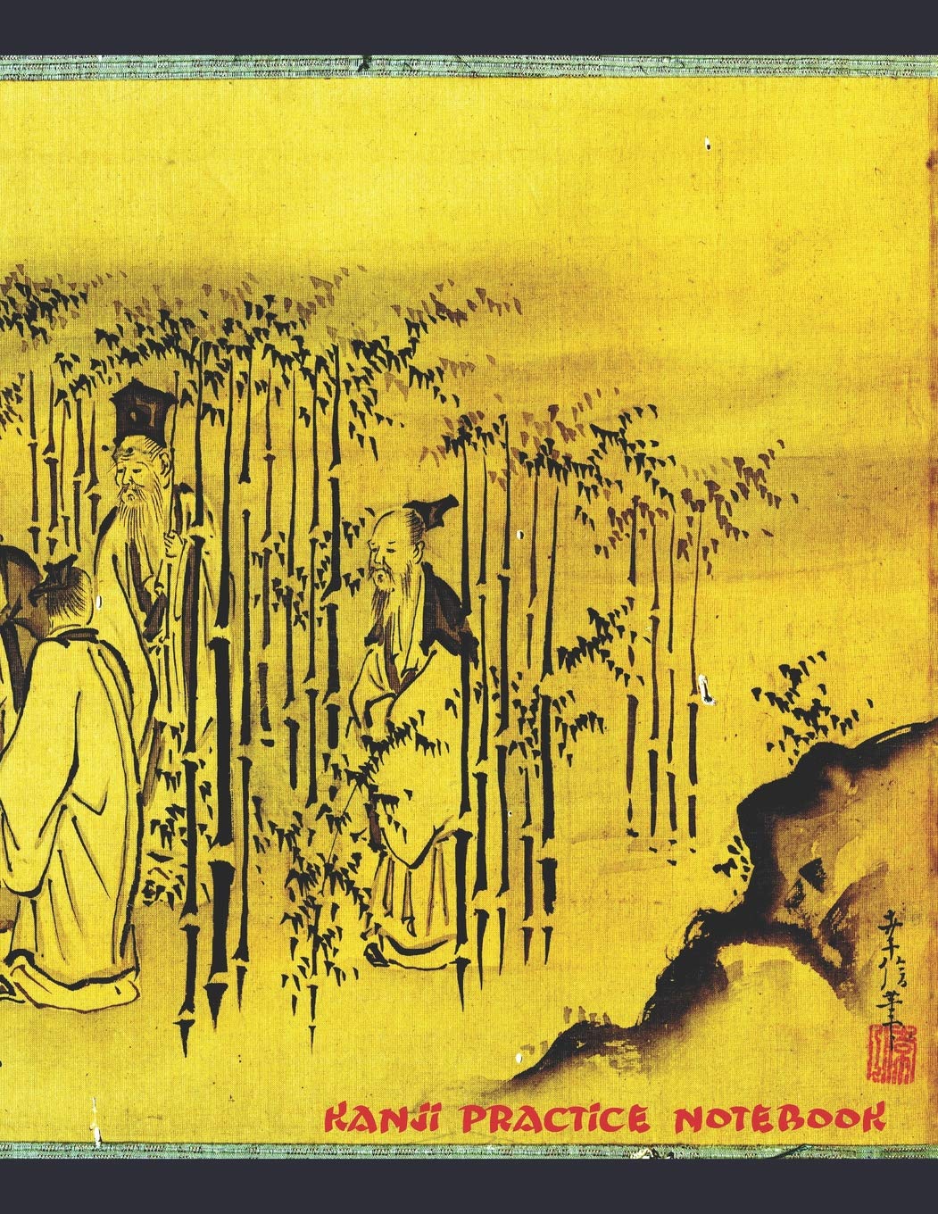 Kanji Practice Notebook: Blank Genkouyoushi Paper For Japanese Writing - Wise Elders