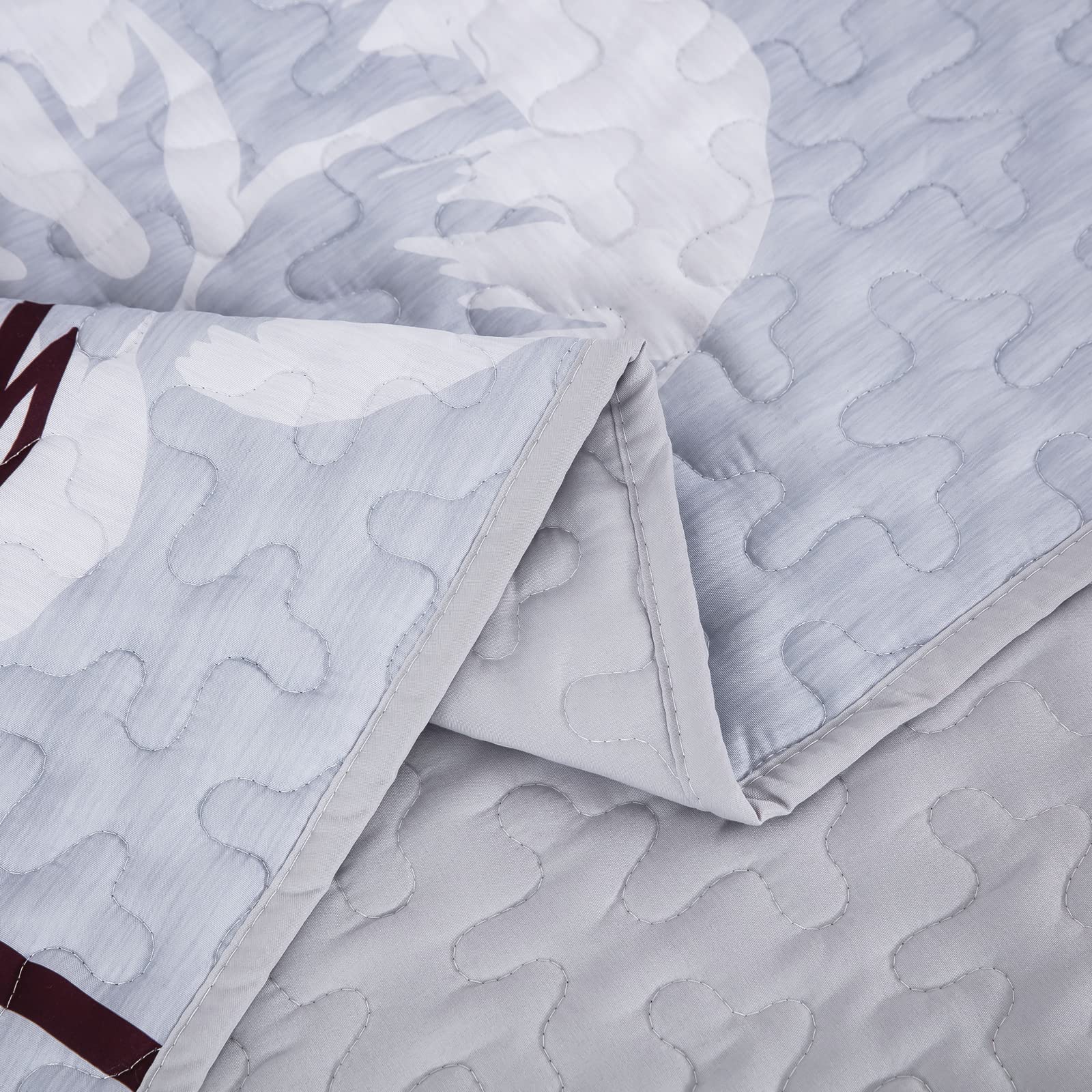 Quilt Set Queen Size,3 Pieces . Floral Bedspread Queen Size Bedding Set for All-Season(90"x90")