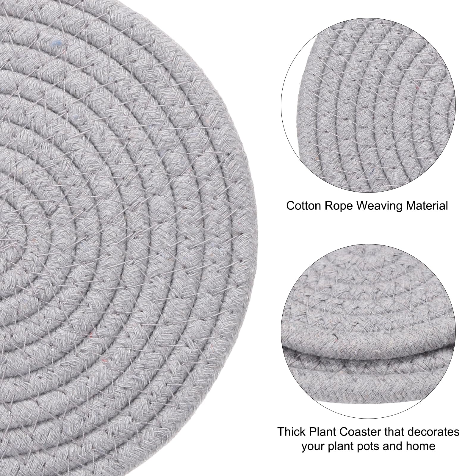 PATIKIL Plant Coasters 4 Inch 7 Inch - Image 4